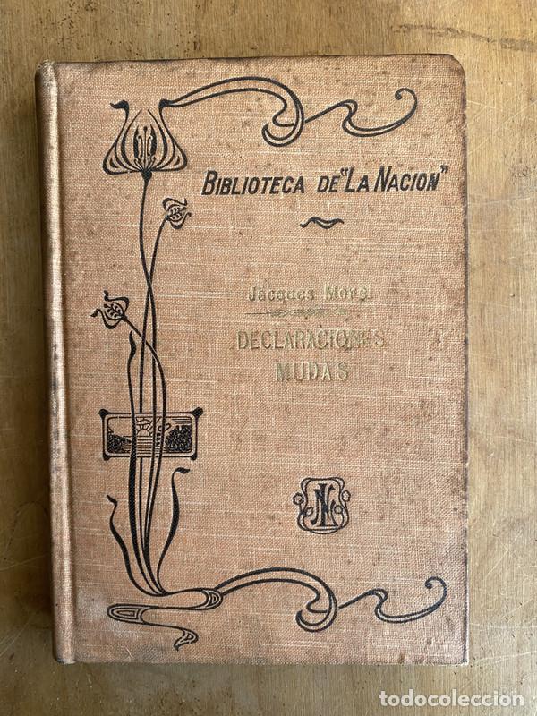 Libros de segunda mano: Declaraciones mudas - Morel, Jacques - Foto 1