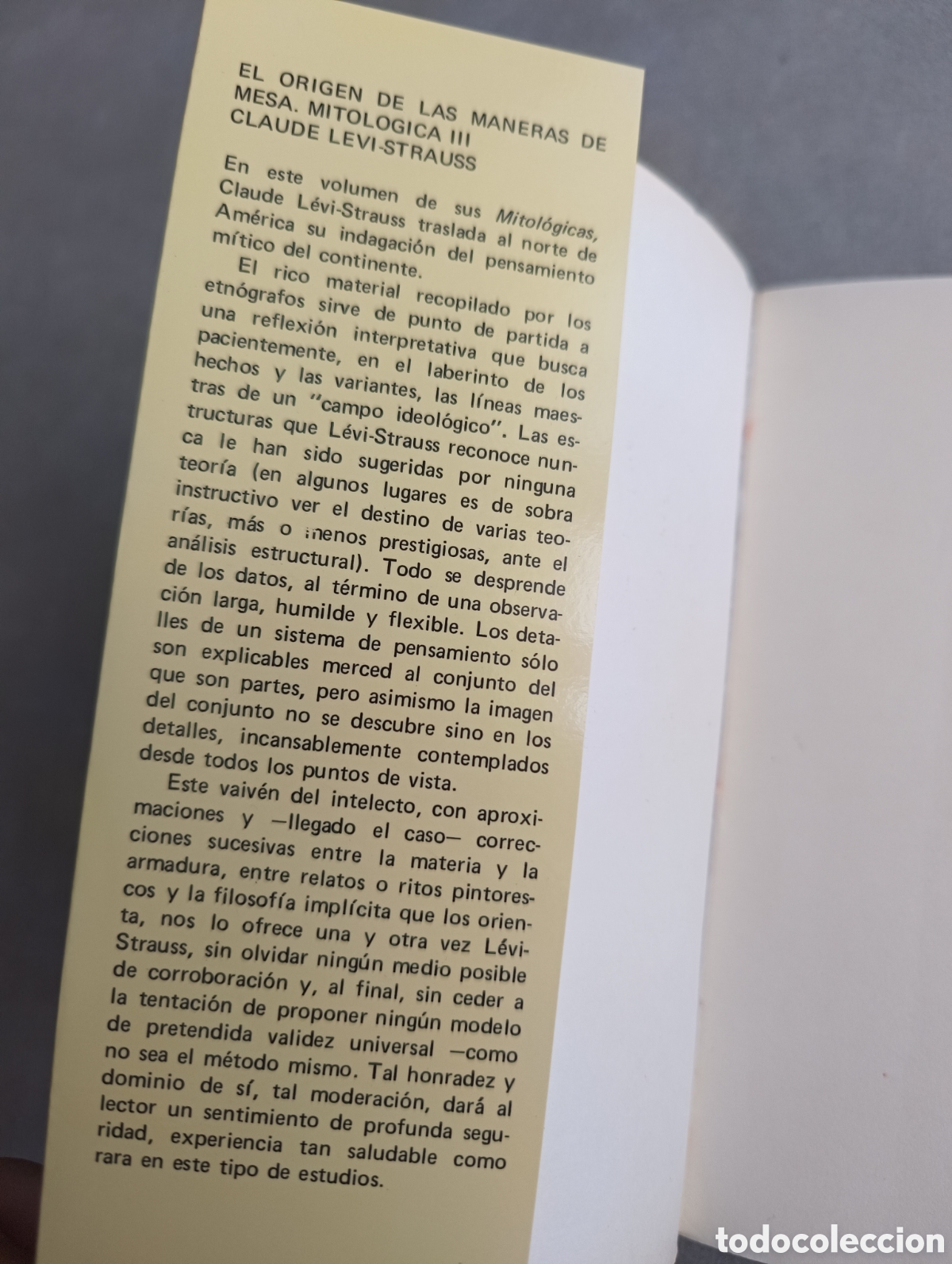 Libros de segunda mano: EL HOMBRE DESNUDO. LEVI-STRAUSS. MITOL&Oacute;GICAS IV. - Foto 9