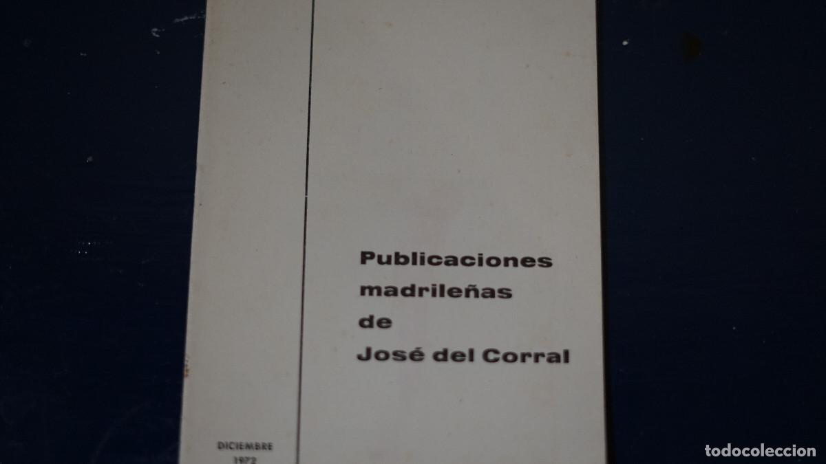 Libros de segunda mano: Publicaciones Madrile&ntilde;as de Jos&eacute; del Corral - Foto 1