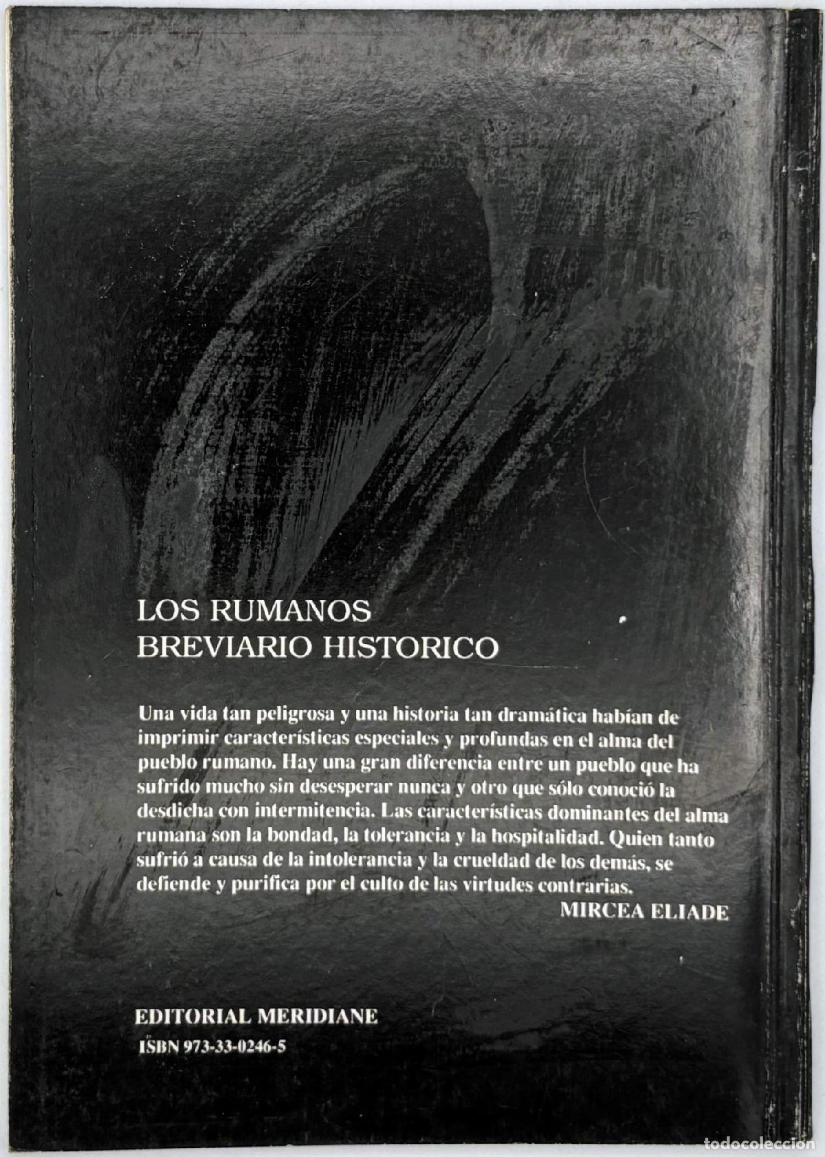 Libros de segunda mano: Los rumanos - Mircea Eliade - Foto 2