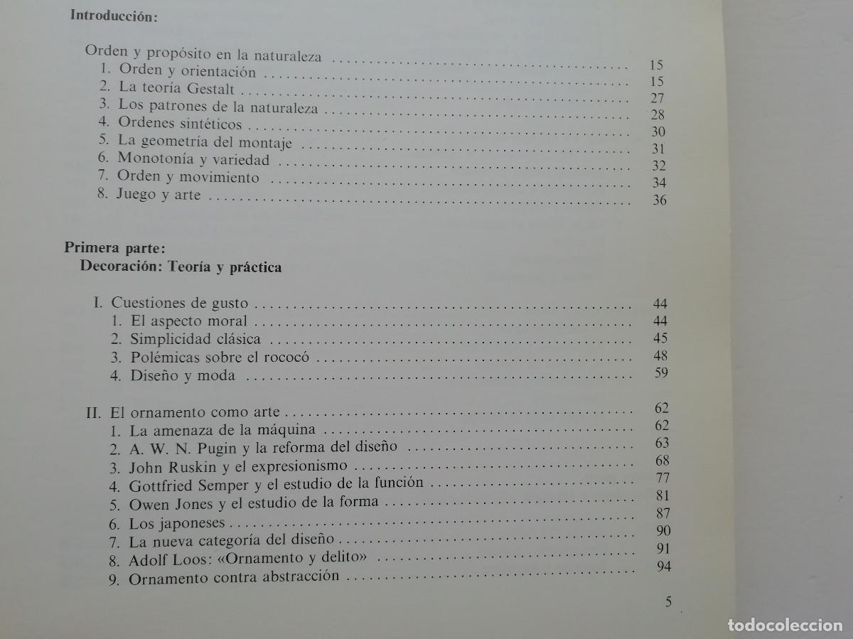 Libros de segunda mano: El sentido de orden - E.H. Gombrich - Foto 2