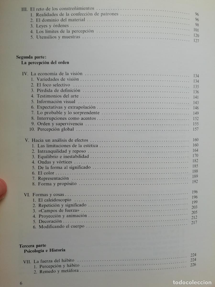 Libros de segunda mano: El sentido de orden - E.H. Gombrich - Foto 3