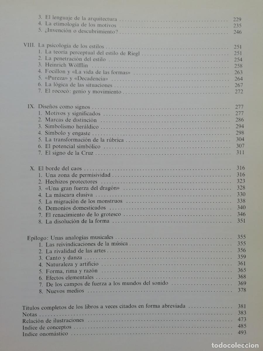 Libros de segunda mano: El sentido de orden - E.H. Gombrich - Foto 4