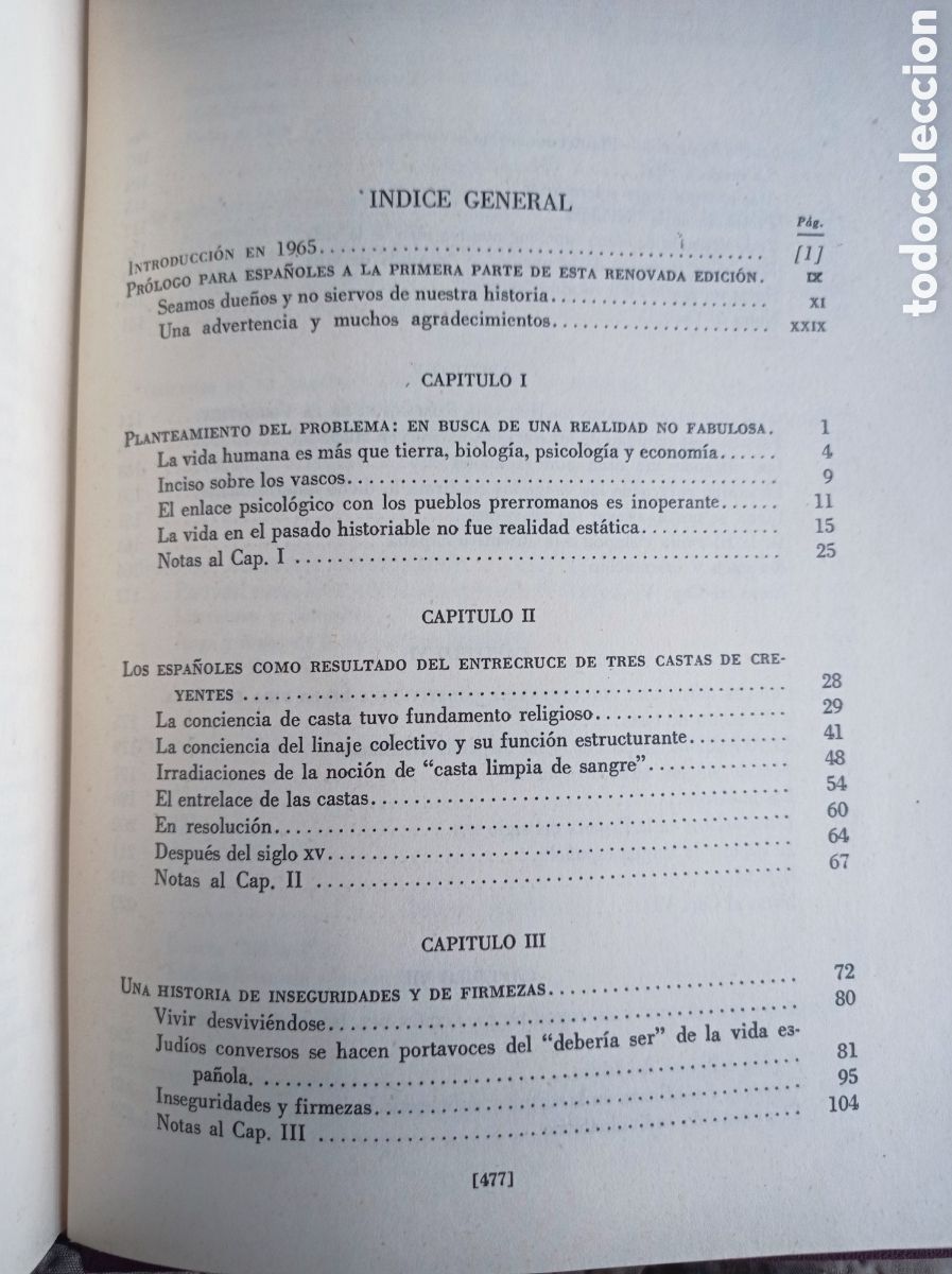 Libros de segunda mano: AM&Eacute;RICO CASTRO. LA REALIDAD HIST&Oacute;RICA DE ESPA&Ntilde;A. - Foto 4