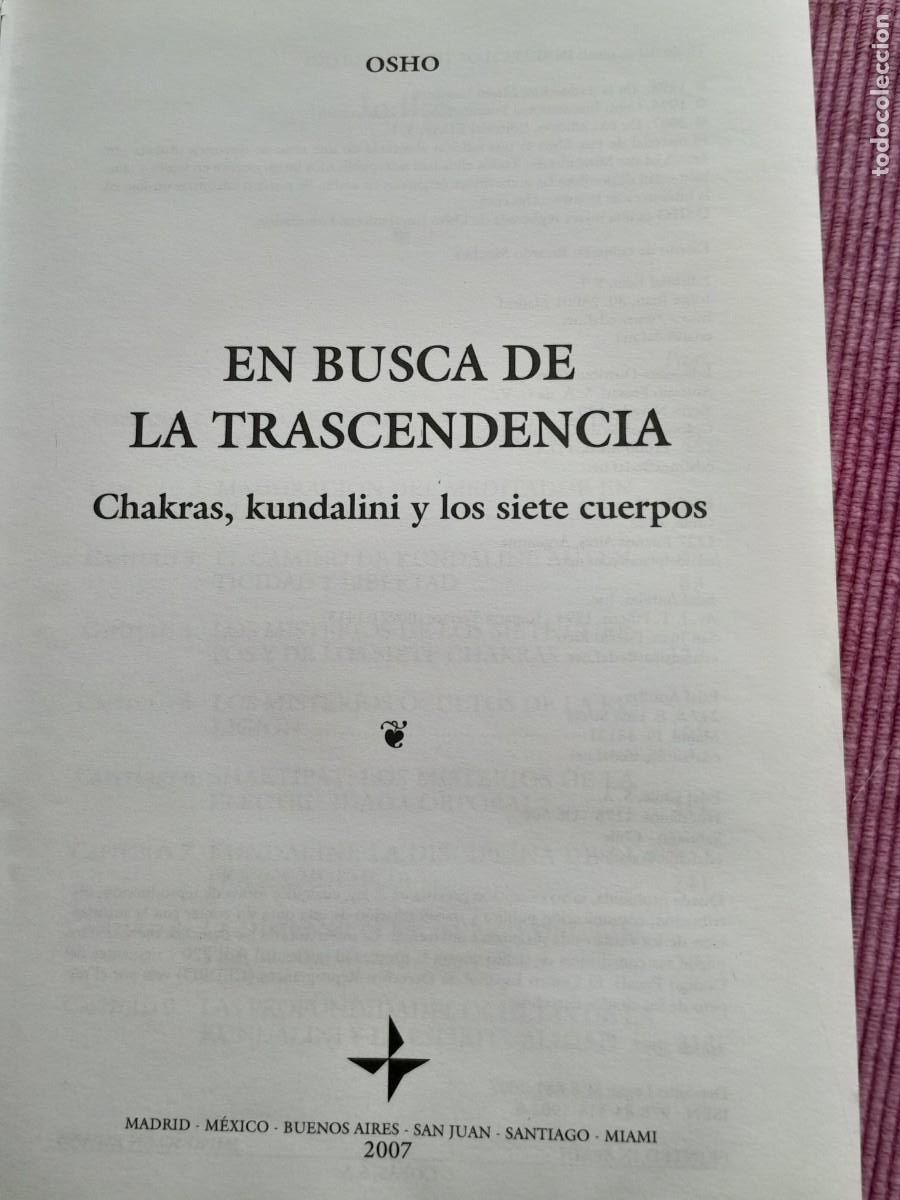 Libros de segunda mano: EN BUSCA DE LA TRANSCENDENCIA. OSHO. EDAF 2007. - Foto 4