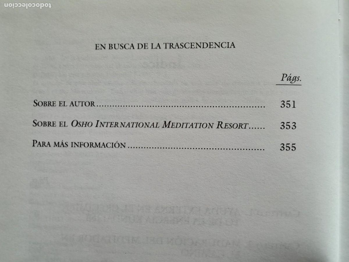 Libros de segunda mano: EN BUSCA DE LA TRANSCENDENCIA. OSHO. EDAF 2007. - Foto 6