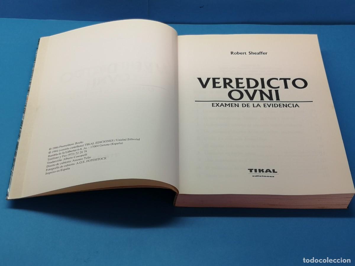 Libros de segunda mano: Veredicto OVNI examen de la evidencia.- Robert Sheaffer - Foto 2