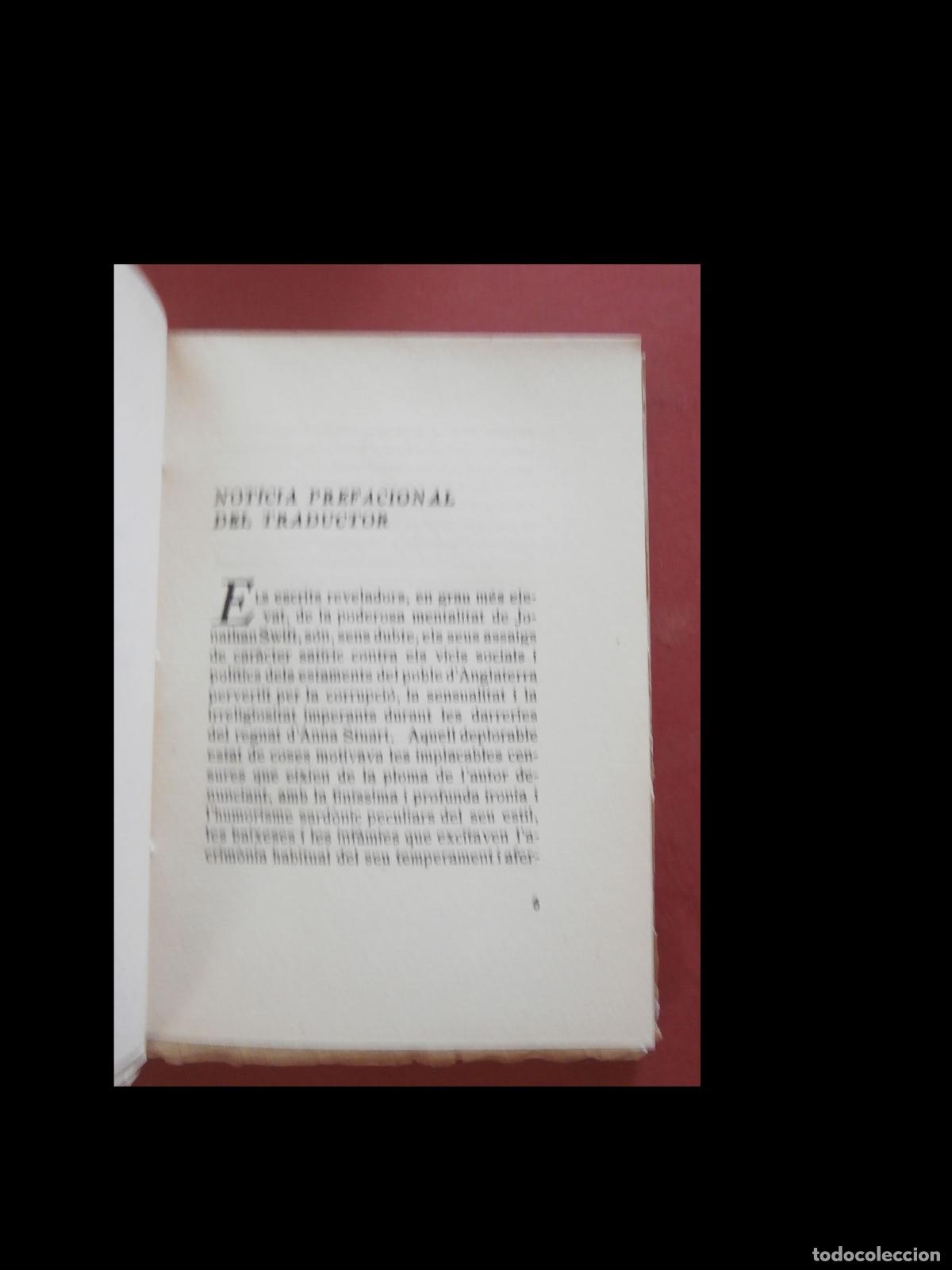 Libros de segunda mano: La Batalla entre Llibres Antics i Moderns. Jonathan Swift - Foto 5