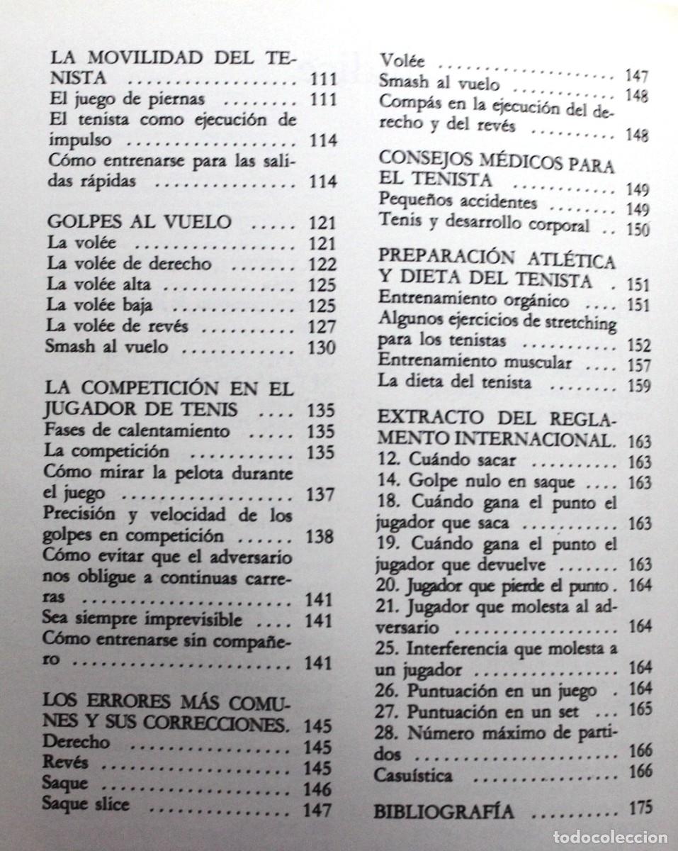 Libros de segunda mano: CURSO DE TENIS. Forti, Hugo. Deportes. - Foto 3