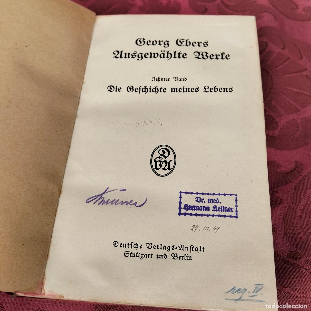 Libros de segunda mano: Die Geschichte meines Lebens Georg Ebers - Foto 5