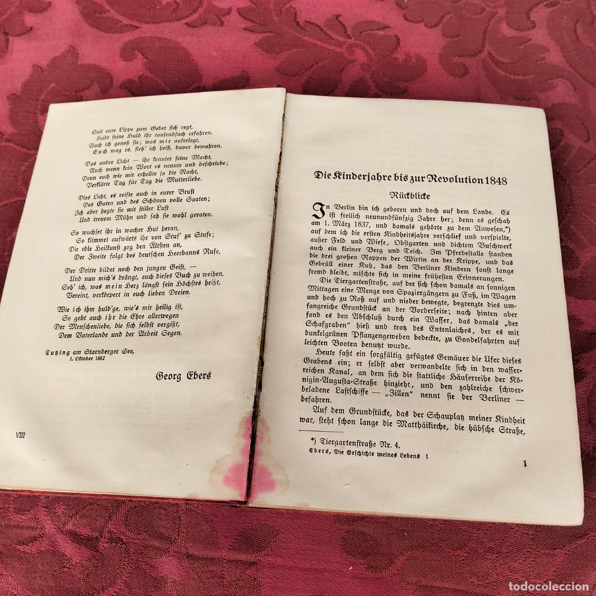 Libros de segunda mano: Die Geschichte meines Lebens Georg Ebers - Foto 7