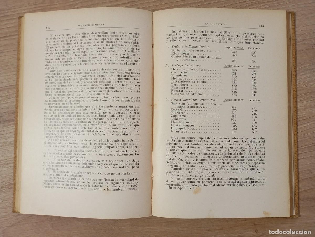Libros de segunda mano: La Industria Werner Sombart - Foto 5