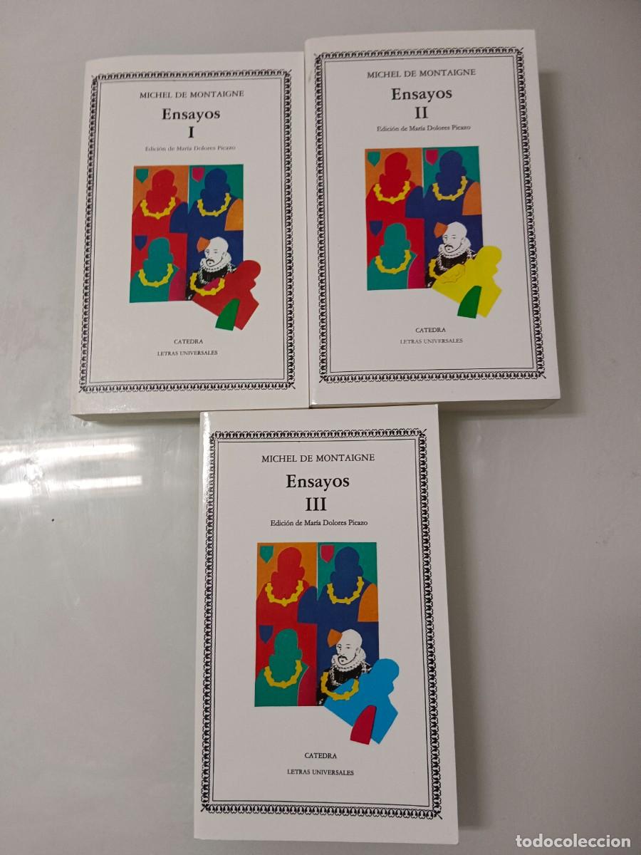 Libros de segunda mano: Ensayos. Montaigne 3 tomos - Foto 1