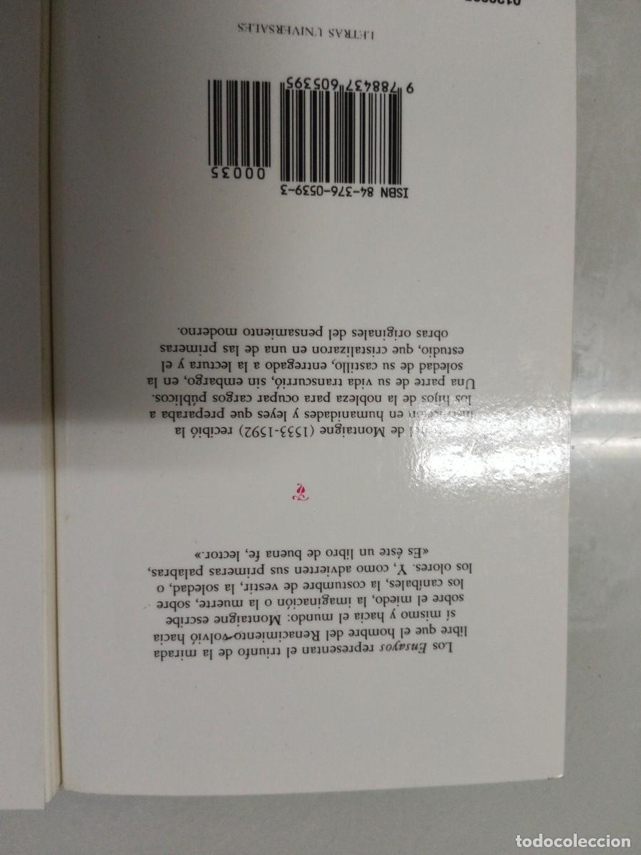 Libros de segunda mano: Ensayos. Montaigne 3 tomos - Foto 6