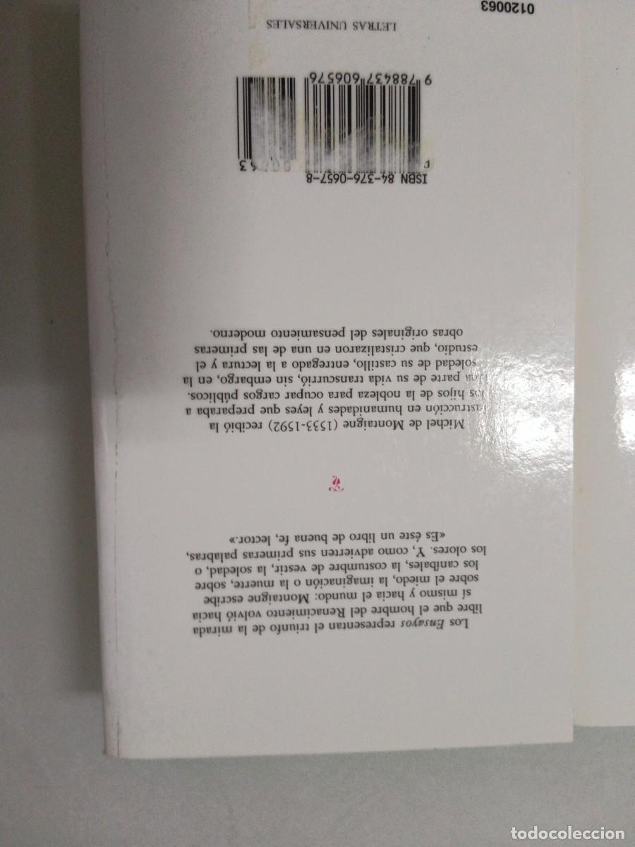 Libros de segunda mano: Ensayos. Montaigne 3 tomos - Foto 7