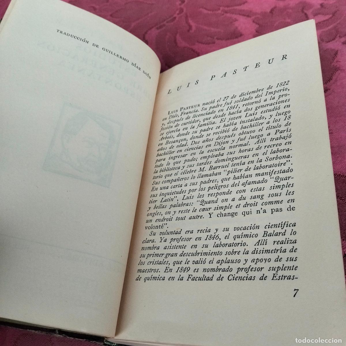 Libros de segunda mano: Luis Pasteur estudios sobre generaci&oacute;n espont&aacute;nea Emec&eacute; editores - Foto 5