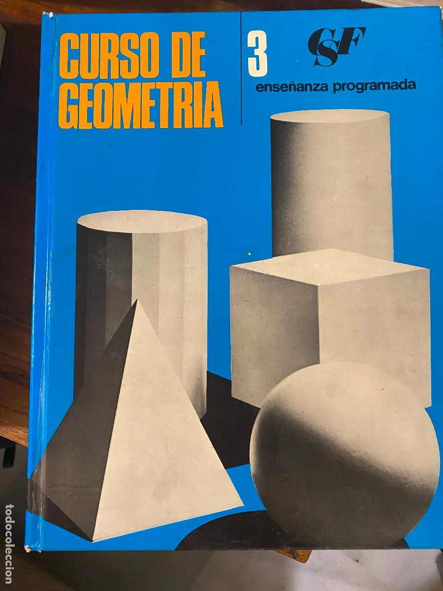 Libros de segunda mano: CURSO DE GEOMETR&Iacute;A COMPLETO 3 TOMOS ENSE&Ntilde;ANZA PROGRAMADA - Foto 2