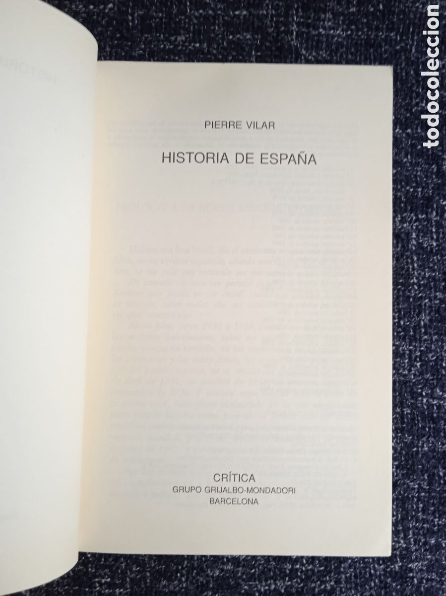 Libros de segunda mano: HISTORIA DE ESPA&Ntilde;A / PIERRE VILAR - Foto 2