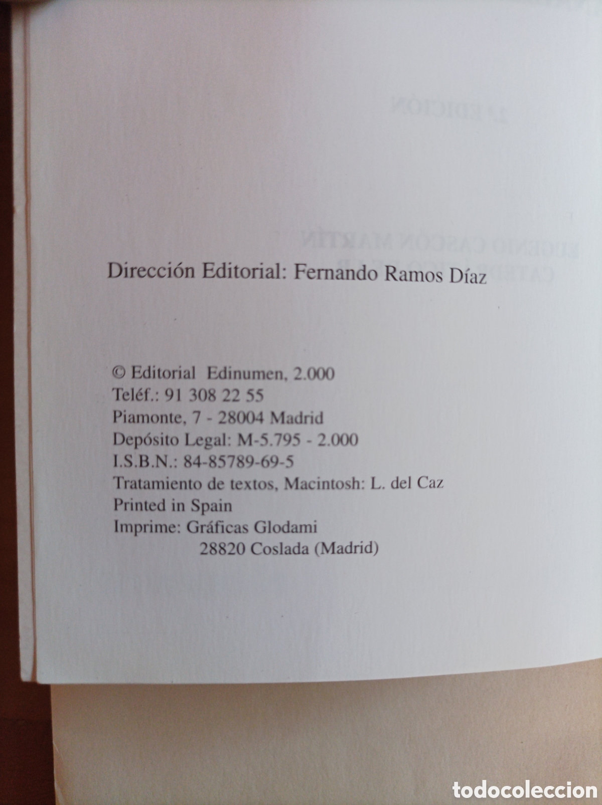 Libros de segunda mano: Sintaxis. Teor&iacute;a y pr&aacute;ctica del an&aacute;lisis oracional. Espa&ntilde;ol pr&aacute;ctico. 2&ordf; edici&oacute;n / Eugenio Casc&oacute;n - Foto 3