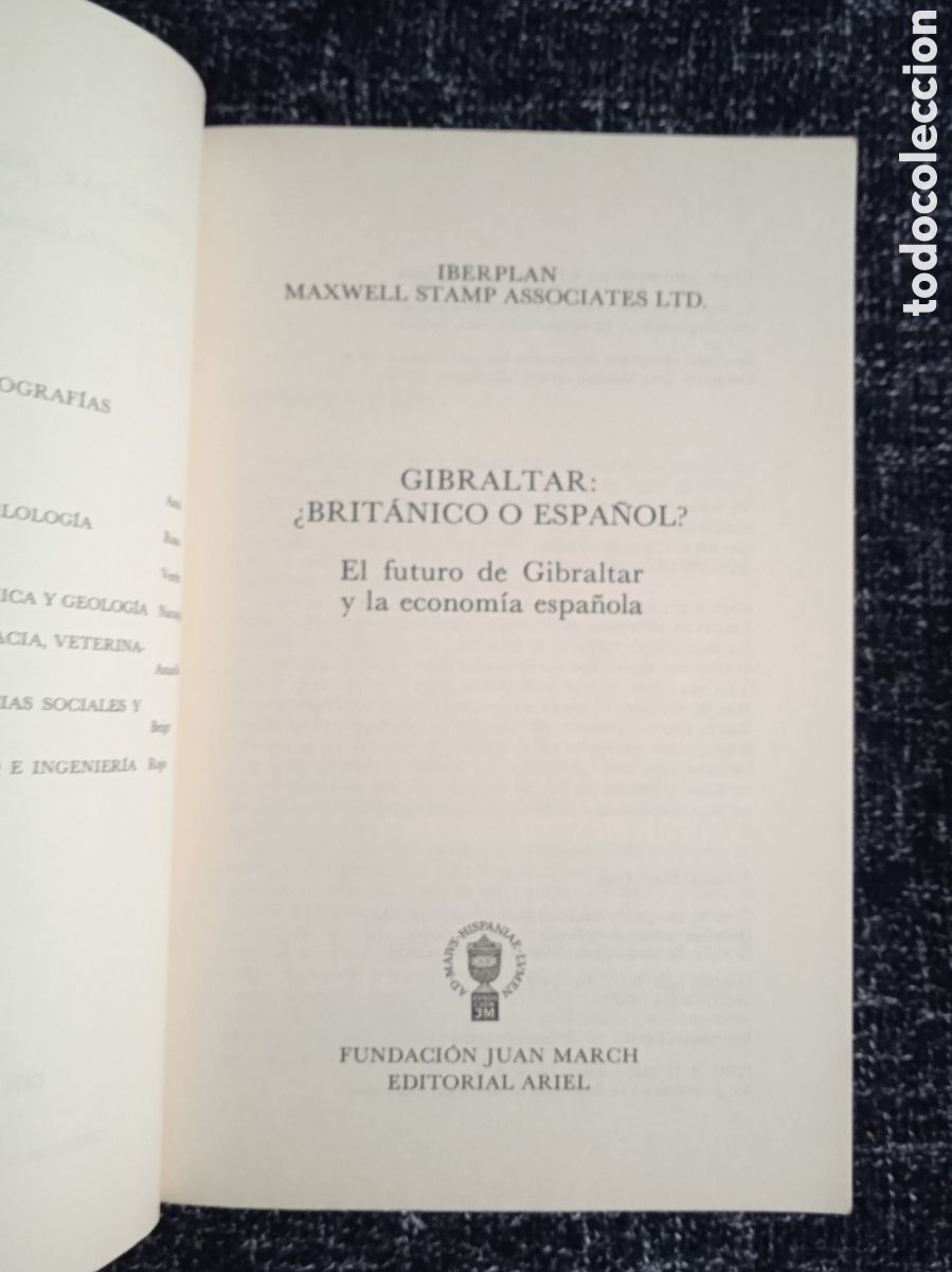 Libros de segunda mano: Gibraltar: &iquest;Brit&aacute;nico o Espa&ntilde;ol? - Iberplan - VARIOS AUTORES - Foto 2