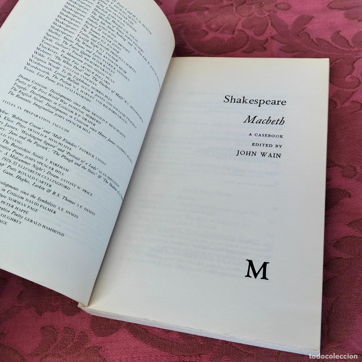 Libros de segunda mano: Shakespeare, Macbeth, casebook series general editor A E Dyson critical essays John Wain - Foto 3