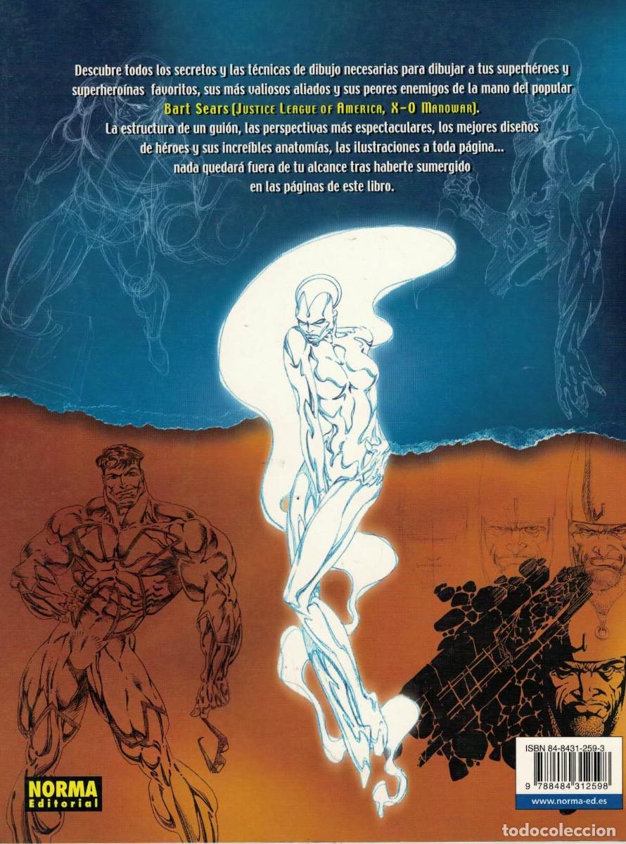 Libros de segunda mano: COMO DIBUJAR SUPERHEROES, BART SEARS, NORMA 2001, buen estado - Foto 2