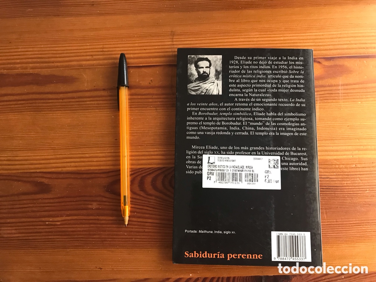 Libros de segunda mano: Erotismo m&iacute;stico en la india. Mircea Eliade. Kair&oacute;s - Foto 3