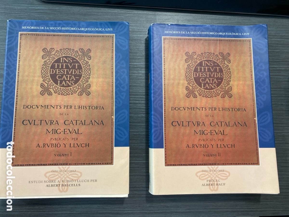 Libros de segunda mano: DOCUMENTS PER A LA HIST&Ograve;RIA DE LA CULTURA CATALANA MEDIEVAL 2 VOLS. RUBI&Oacute; I LLUCH, ANTONI.