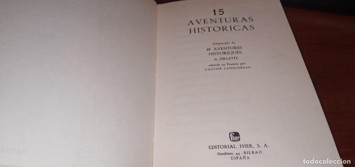 Libros de segunda mano: 15 aventuras hist&oacute;ricas - Foto 2