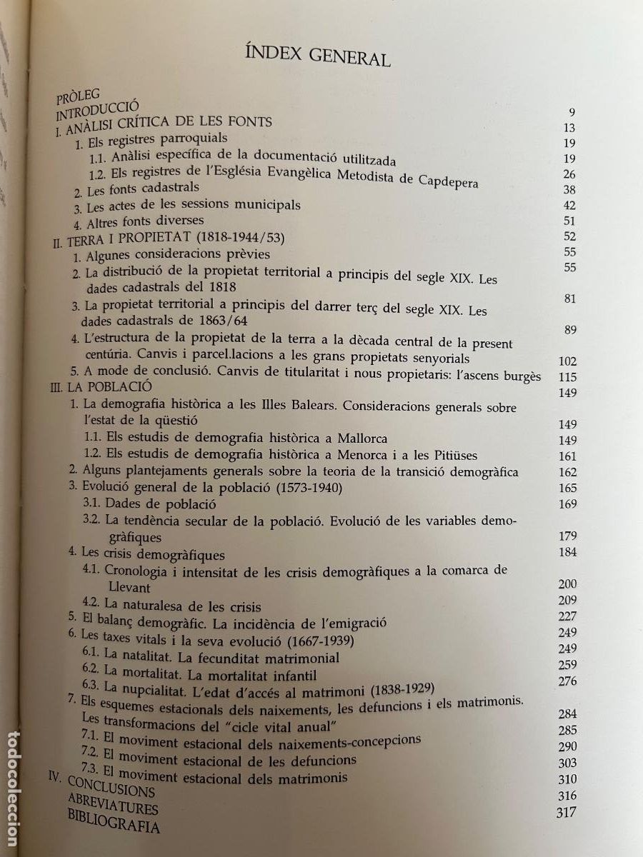 Libros de segunda mano: Poblaci&oacute;, terra i propietat a la comarca de llevant de Mallorca. Art&agrave;. Capdepera, Son Servera - Foto 3