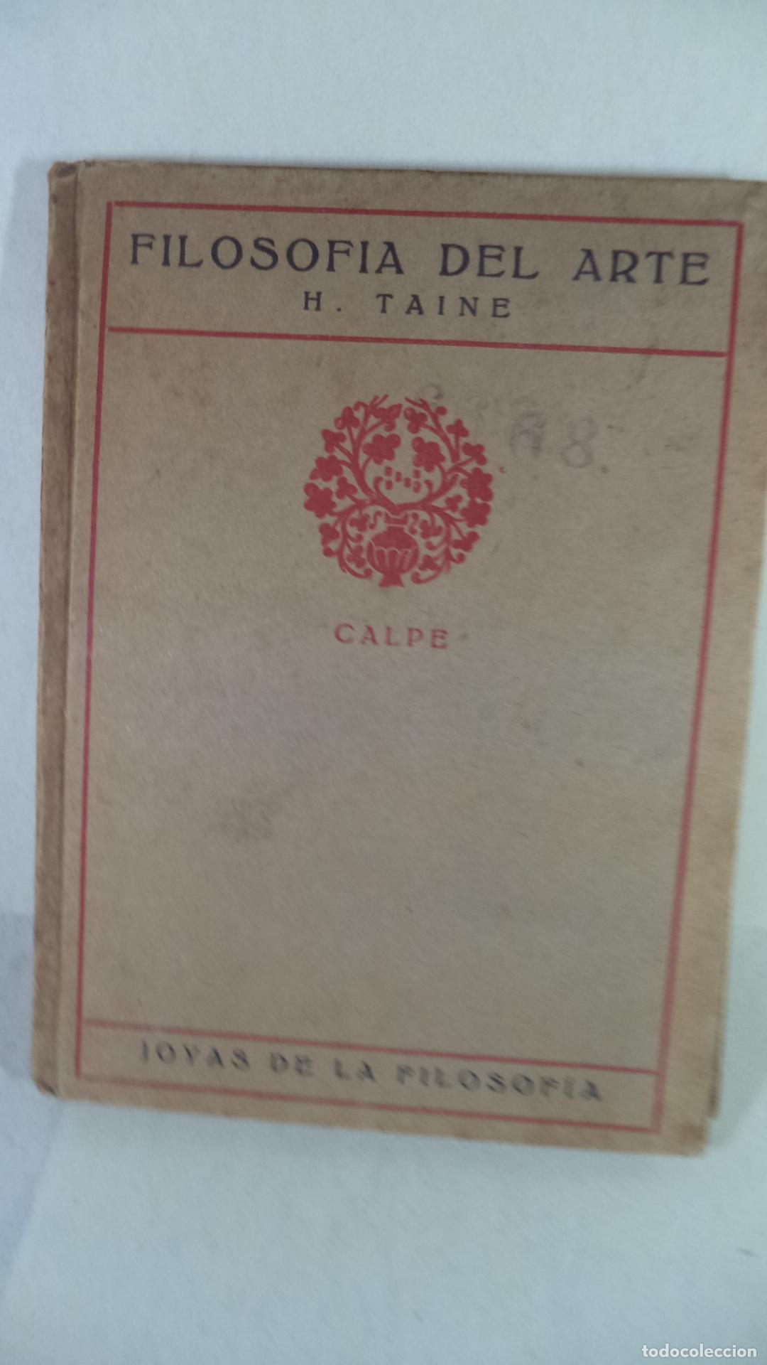 Libros de segunda mano: FILOSOFIA DEL ARTE - TAINE - Foto 1