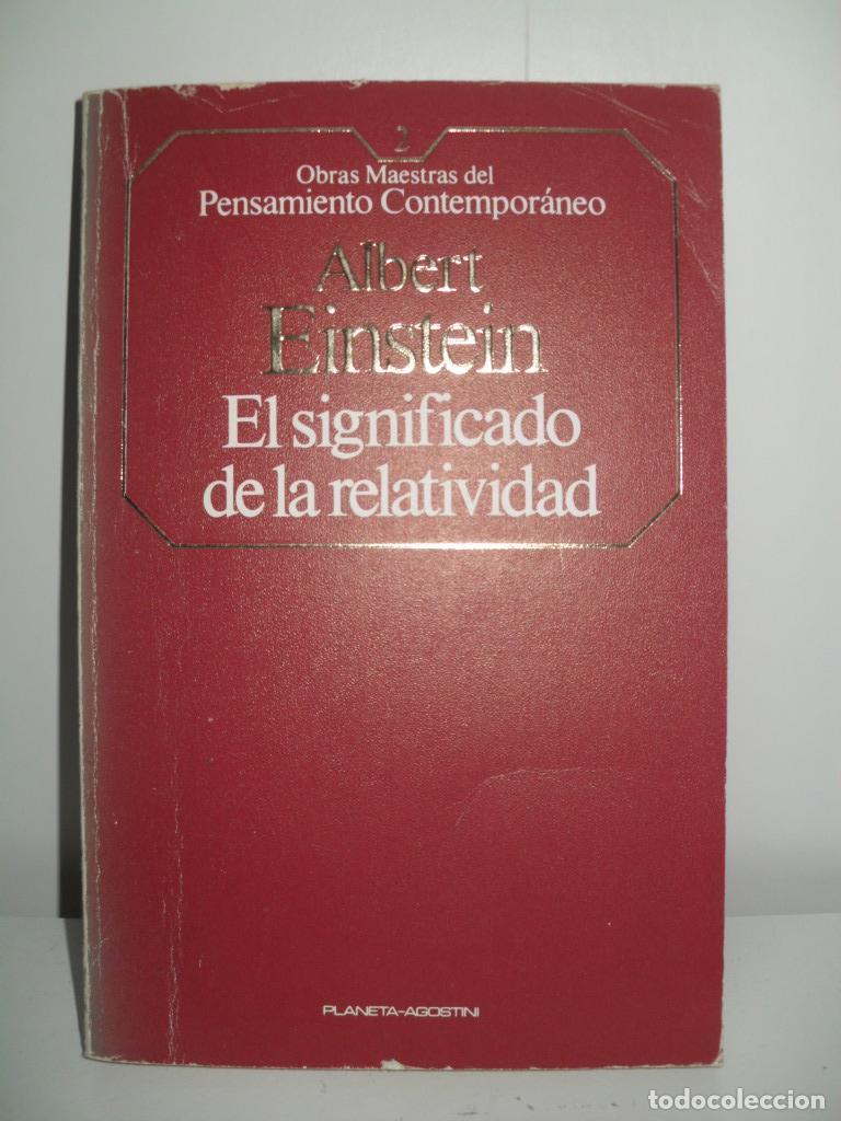 Libros de segunda mano: EL SIGNIFICADO DE LA RELATIVIDAD - ALBERT EINSTEIN - Foto 1