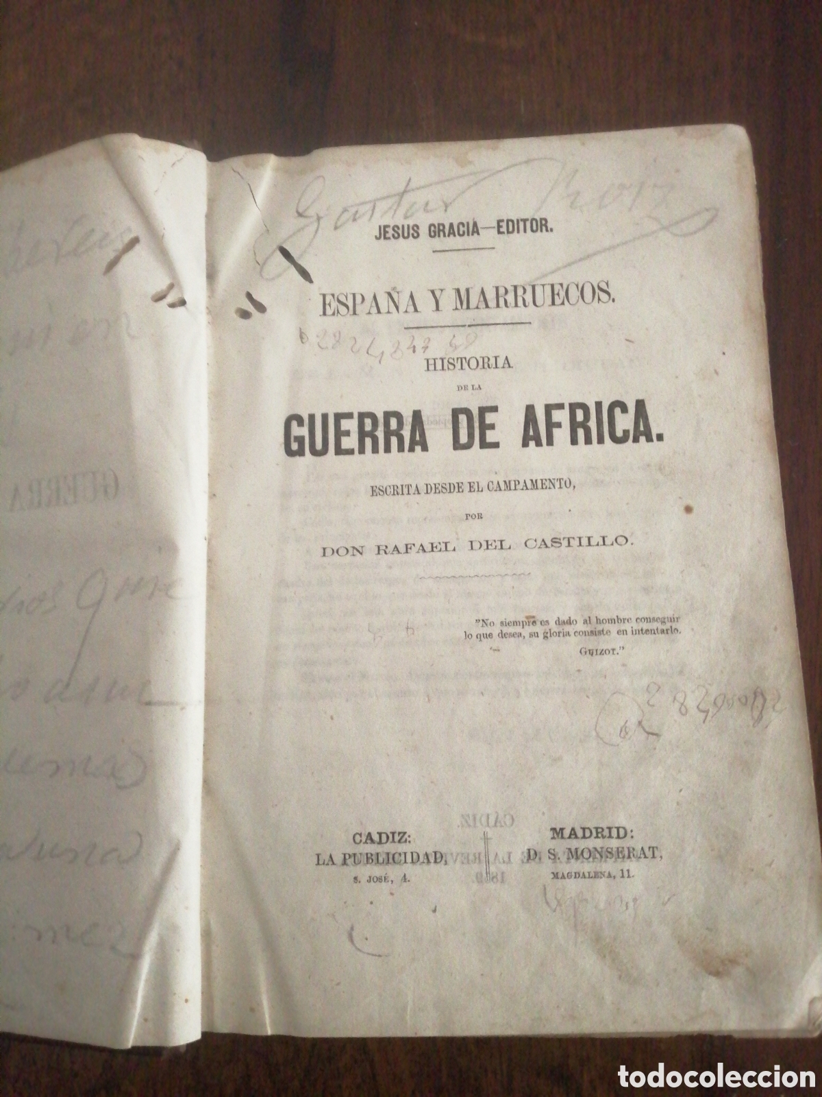 Libros de segunda mano: Libro GUERRA DE &Aacute;FRICA - Foto 1