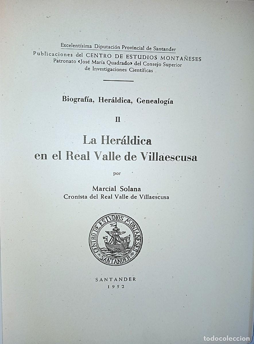 Libros de segunda mano: LA HER&Aacute;LDICA EN EL REAL VALLE DE VILLAESCUSA - Foto 2