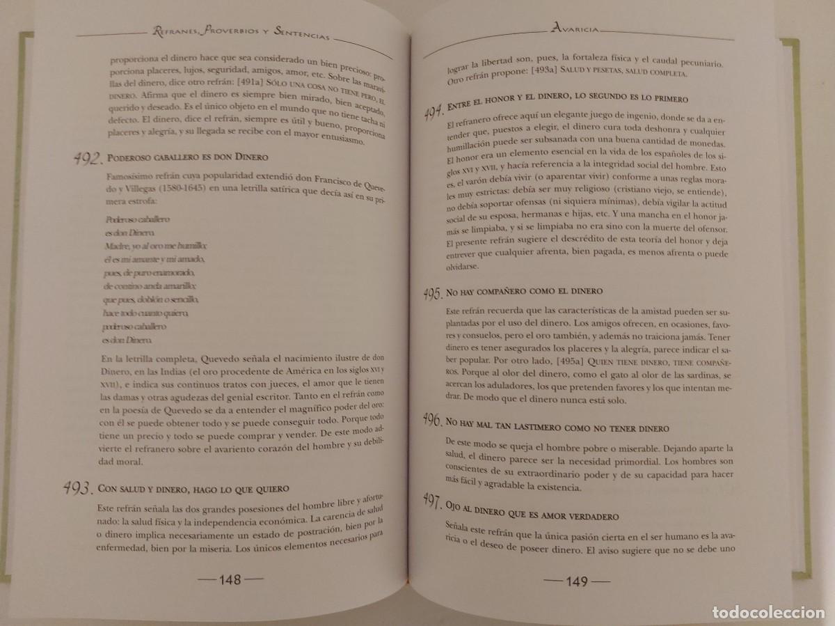 Libros de segunda mano: Refranes proverbios y sentencias. Jos&eacute; Calles Vales - Foto 6