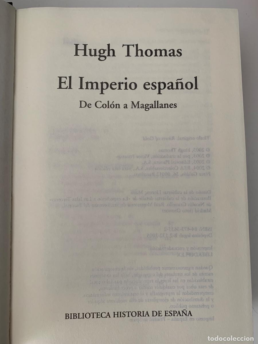 Libros de segunda mano: El imperio Espa&ntilde;ol de Hugh Thomas - Foto 2