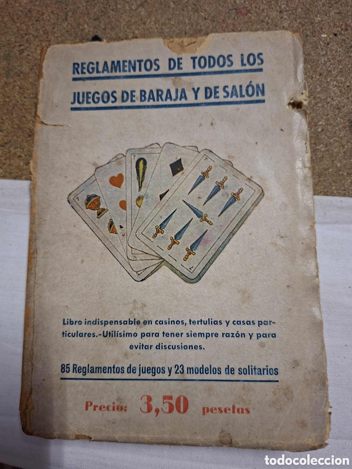 Libri di seconda mano: REGLAMENTOS DE TODOS LOS JUEGOS DE BARAJA Y DE SALON.EDICIONES IBERICA 1940.-4&ordf; EDICION