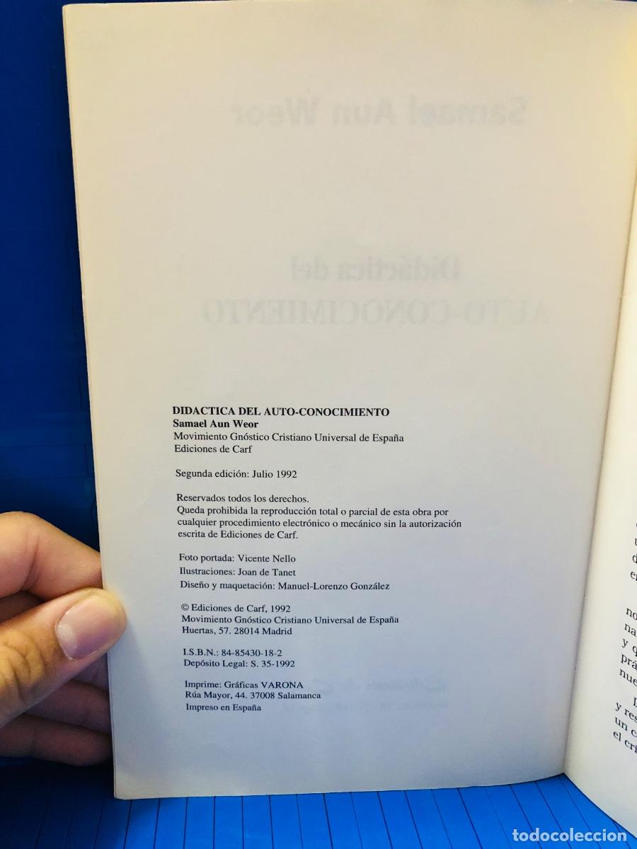 Libros de segunda mano: DID&Aacute;CTICA DEL AUTO - CONOCIMIENTO - EDICIONES DE CARF - SAMAEL AUN WEOR - 1992 - Foto 3