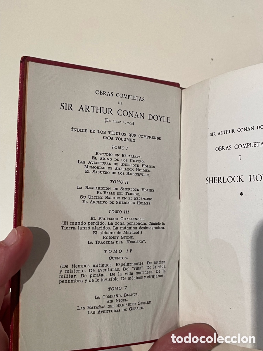 Libros de segunda mano: Sherlock Holmes aguilar joya A. Conan Doyle - Foto 5