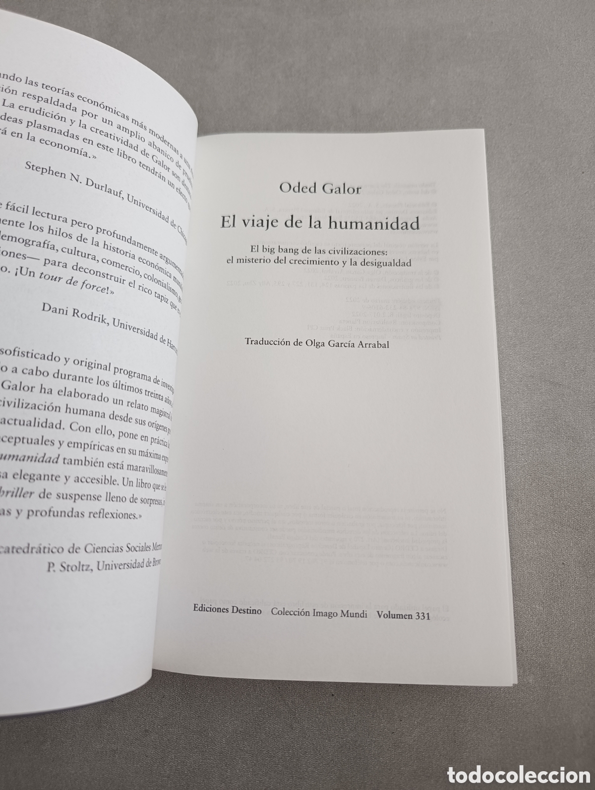 Libros de segunda mano: El viaje de la Humanidad. Oded Galor. - Foto 5