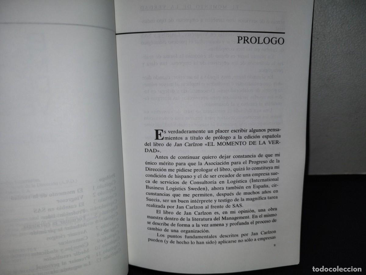 Libros de segunda mano: 156- EL MOMENTO DE LA VERDAD - JAN CARLZON. EDICIONES DIAZ DE SANTOS - Foto 5