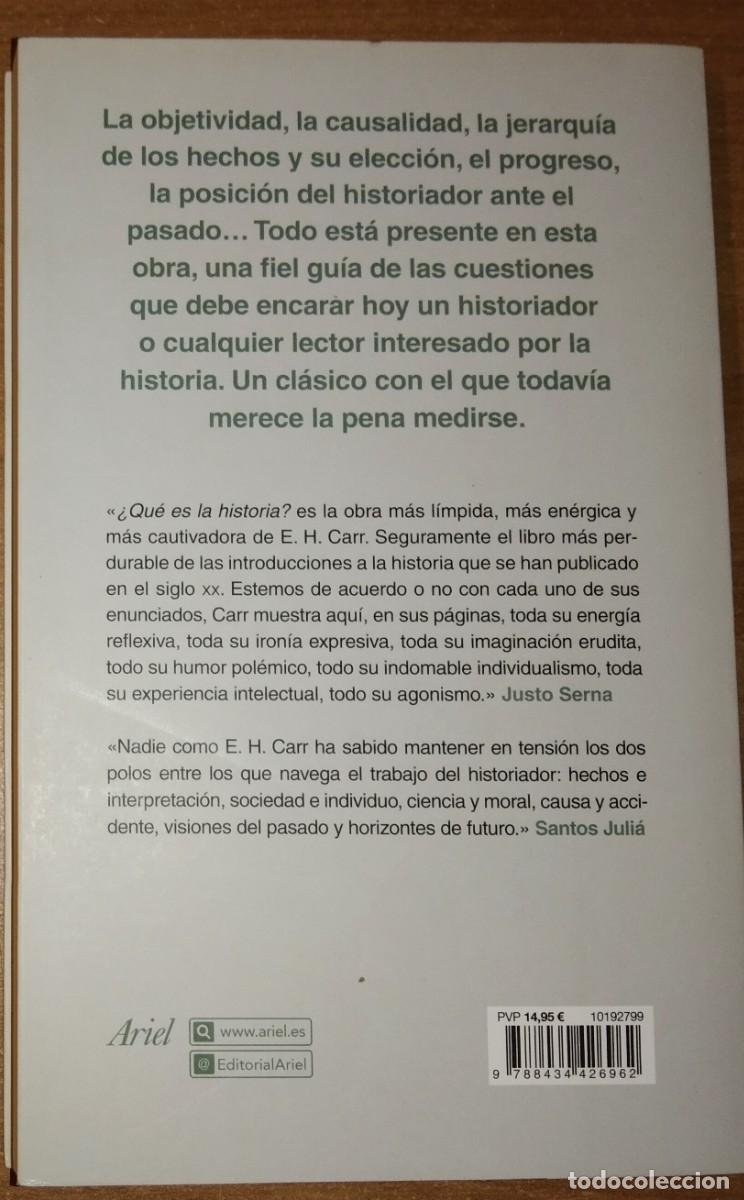 Libros de segunda mano: E.H. CARR - QU&Eacute; ES LA HISTORIA - ARIEL, 2017 - Foto 2