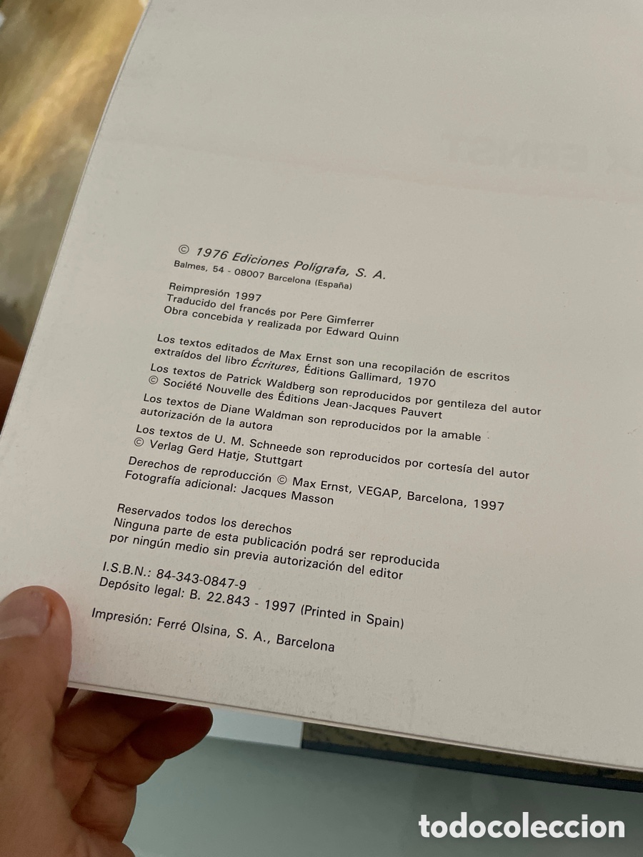 Libros de segunda mano: Max Ernst. Edward Quinn. Ediciones poligrafa 1976 - Foto 2