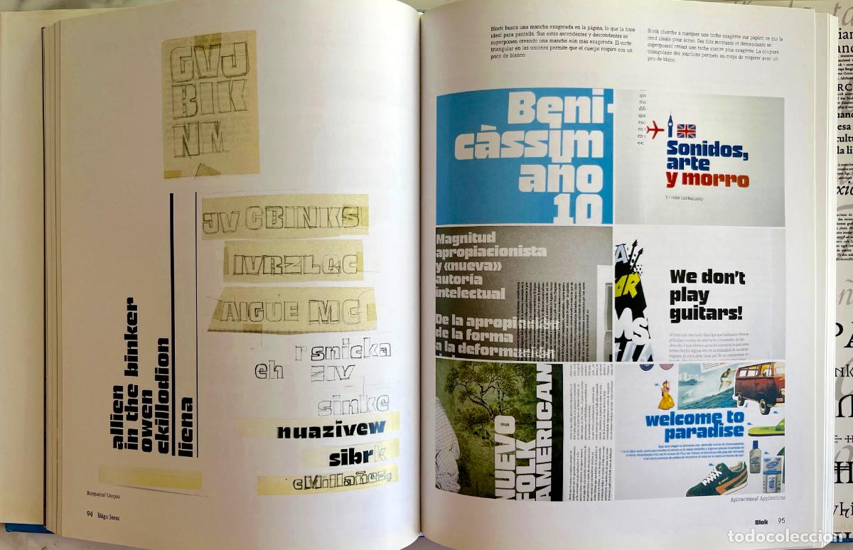 Libros de segunda mano: TIPOSFERA, LAS NUEVAS TIPOGRAF&Iacute;AS. LIBRO EN CASTELLANO Y FRANC&Eacute;S, COMO NUEVO - Foto 2