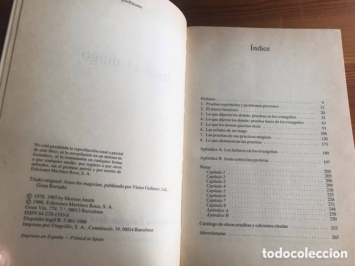 Libros de segunda mano: Jes&uacute;s el mago. Morton Smith. Mart&iacute;nez Roca - Foto 5
