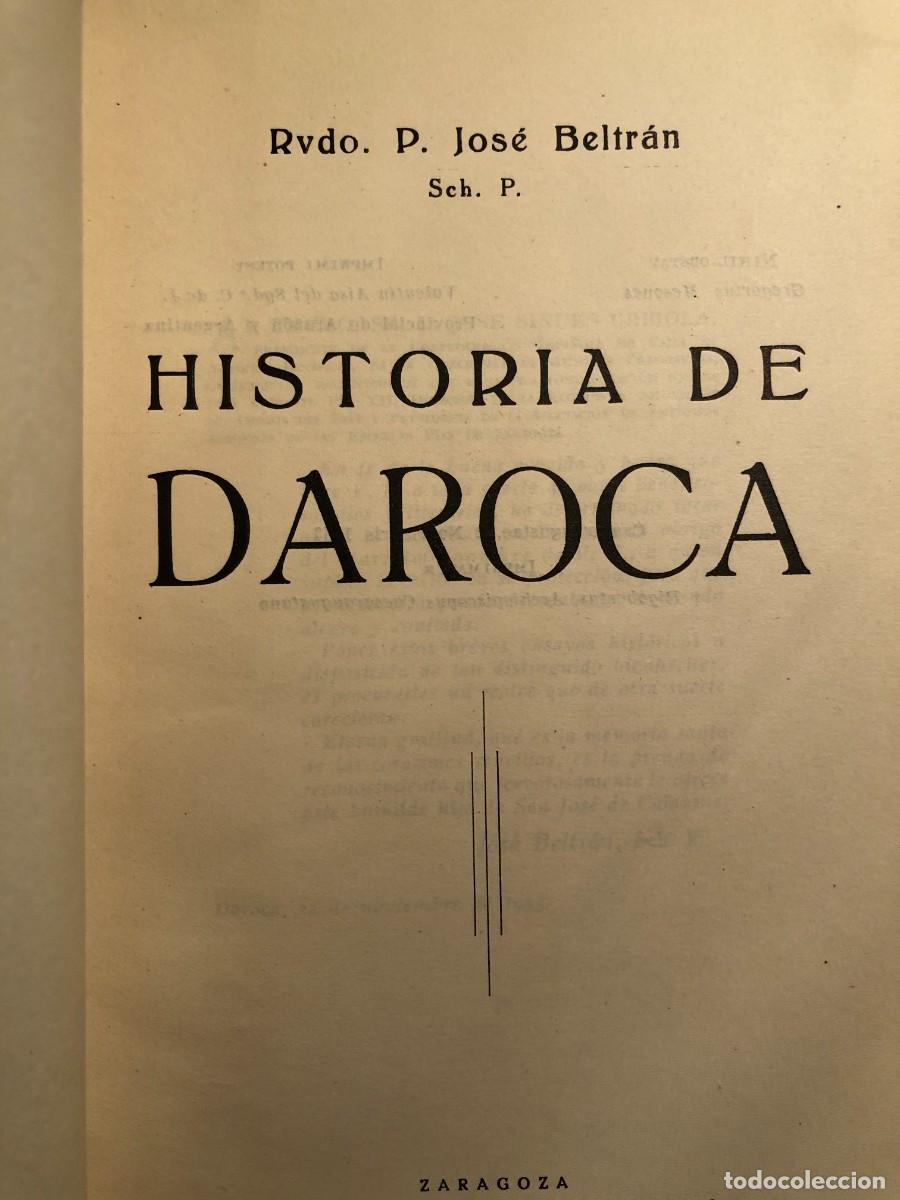 Libros de segunda mano: JOSE BELTRAN: - HISTORIA DE DAROCA - (1954) - Foto 2