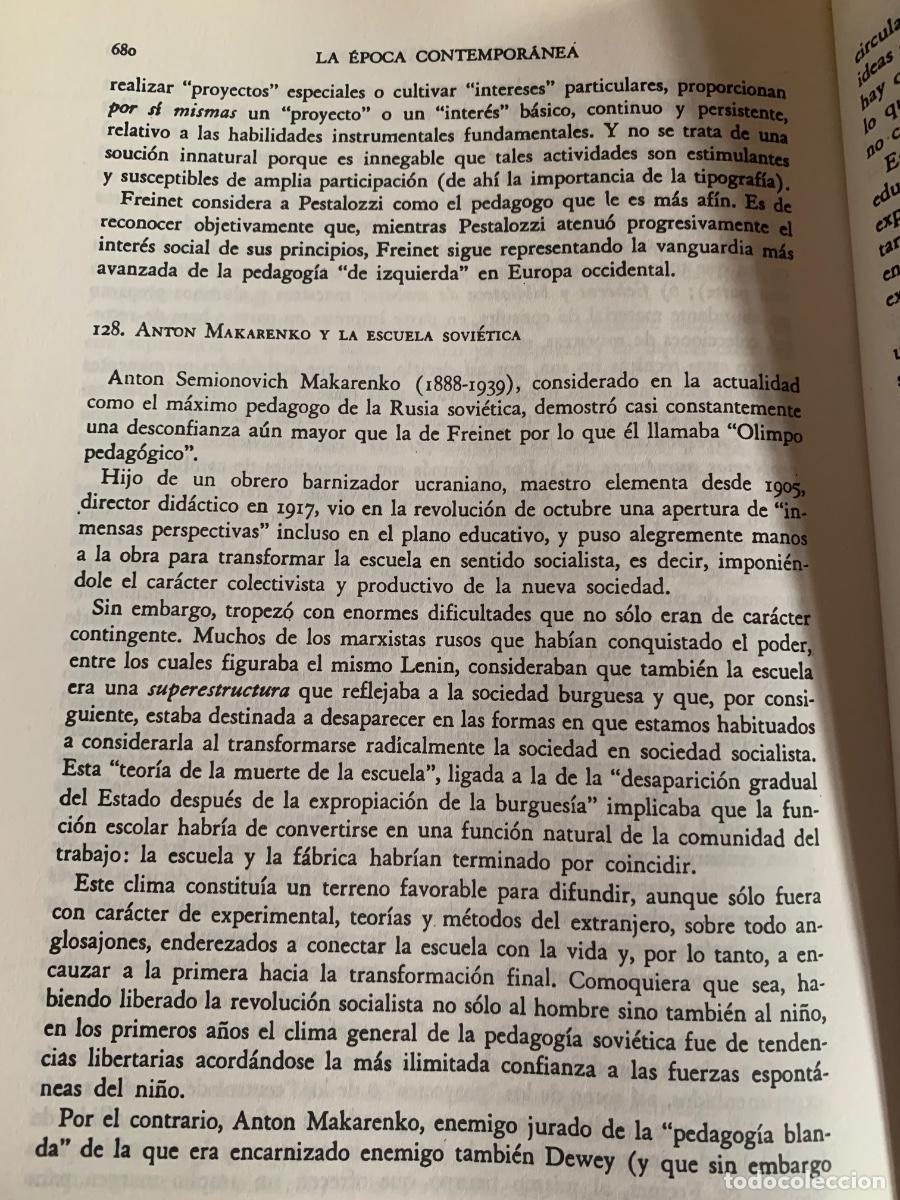 Libros de segunda mano: Historia de la Pedagog&iacute;a (bols 44) - Foto 3