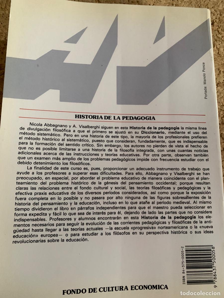 Libros de segunda mano: Historia de la Pedagog&iacute;a (bols 44) - Foto 4