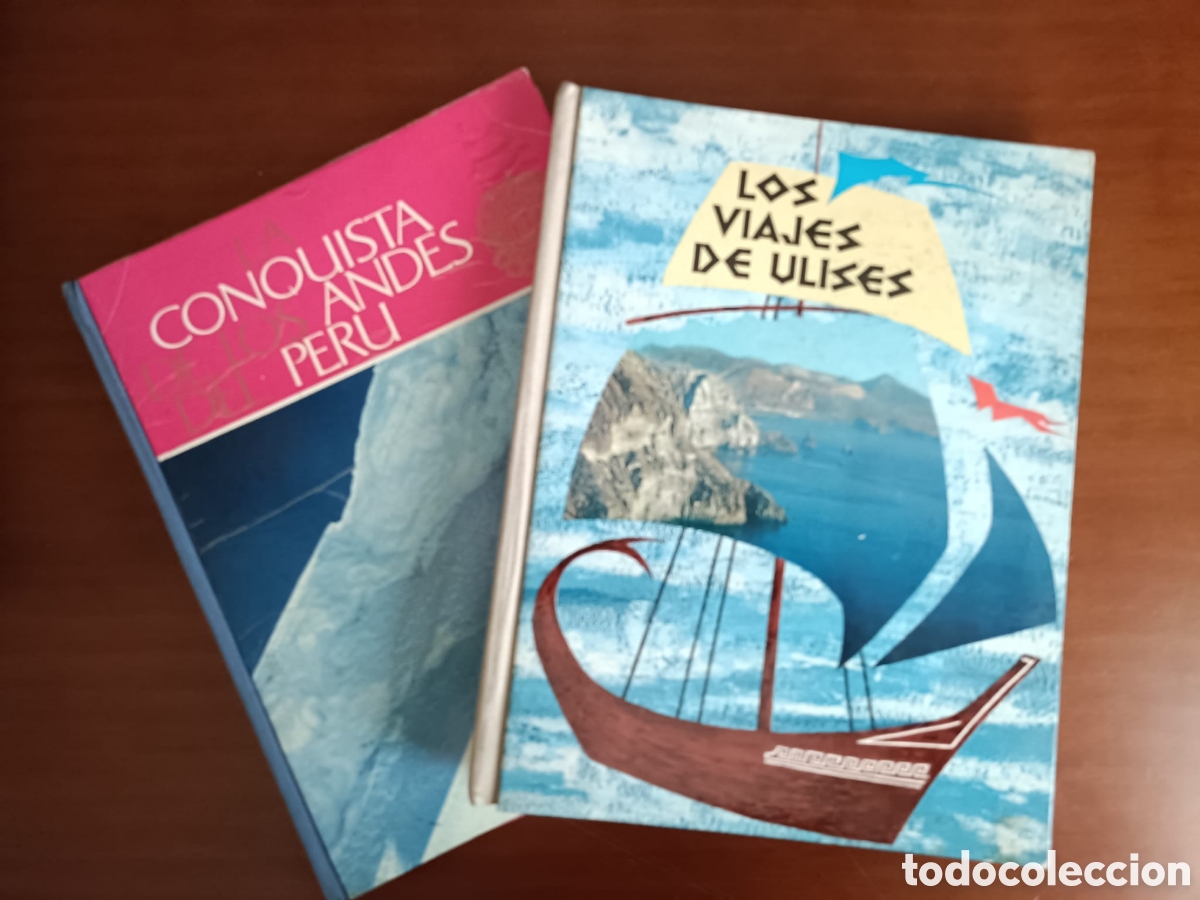 Second hand books: Lote Conquista Andes Per&uacute; y los viajes de Ulises, colecci&oacute;n Nestl&eacute; de cromos a&ntilde;os 60