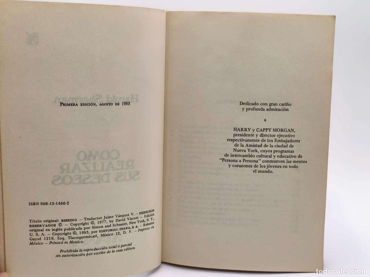 Libros de segunda mano: Harold Sherman &mdash; C&oacute;mo realizar sus deseos. El poder de la visualizaci&oacute;n (1983) - Foto 5